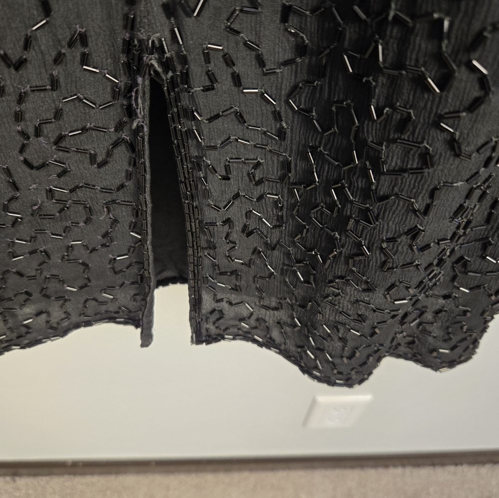 Stenway Black Beaded Short Sleeve Dress - Picture 6 of 6